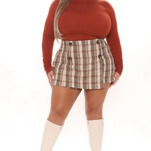 Beautiful mini plaid skort 2X fits size 16